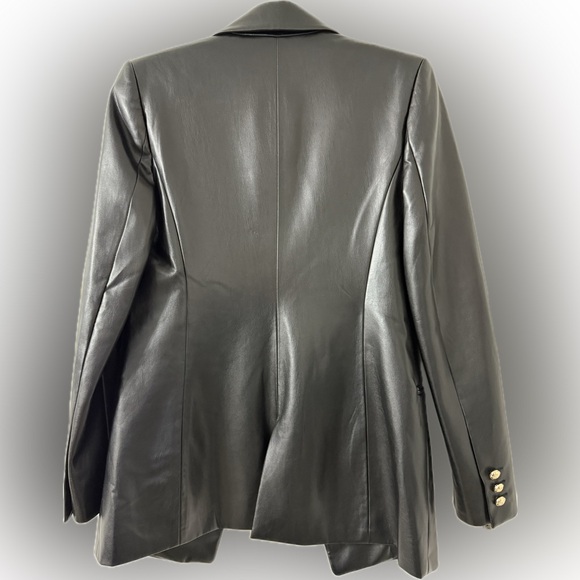 Zara Black Blazer with Gold Buttons - Picture 2 of 3